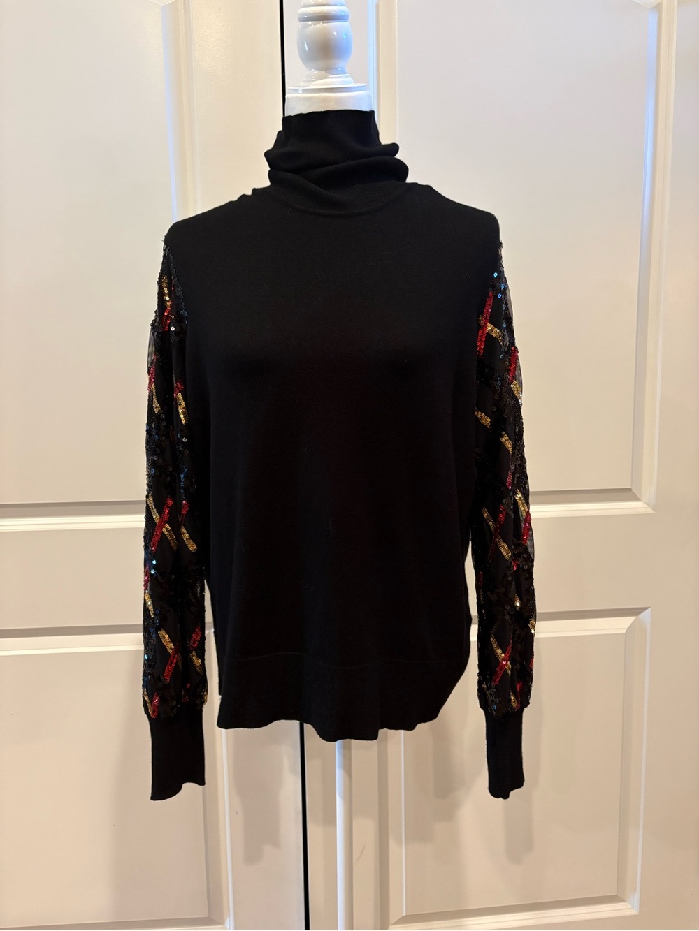 Joseph Black Ribbed Turtleneck Sweater
